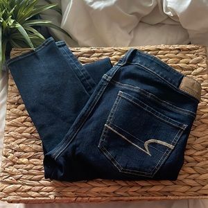 American Eagle skinny jean, dark wash, size 4 long